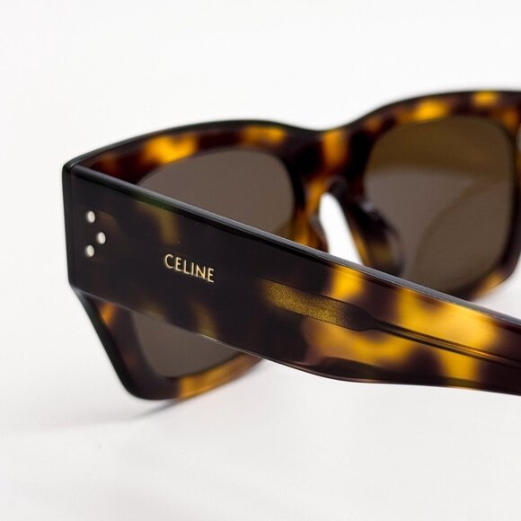NEW CL40297U 53E CELINE SUNGLASSES HAVANA BROWN WOMEN EYEWEAR - Picture 7 of 10